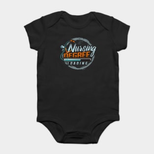 Nursing Degree Loading Funny Humor Nurse Shirt Gift Baby Bodysuit